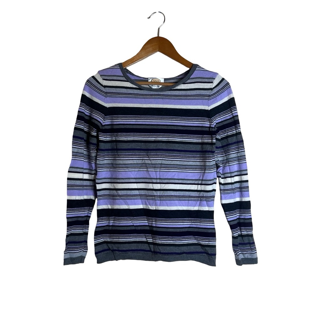 Talbots‎ 100% merino wool striped sweater. Size medium